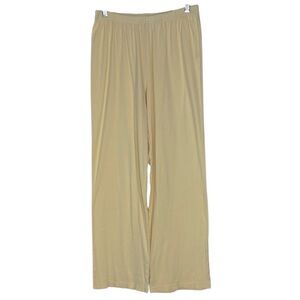 Butter Yellow Cotton Pajama Bottoms / Lounge Pants | Medium